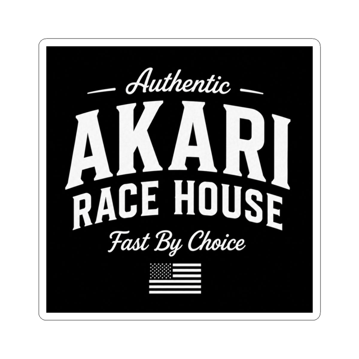 Akari Race House Authentic Vinyl Kiss-Cut Sticker
