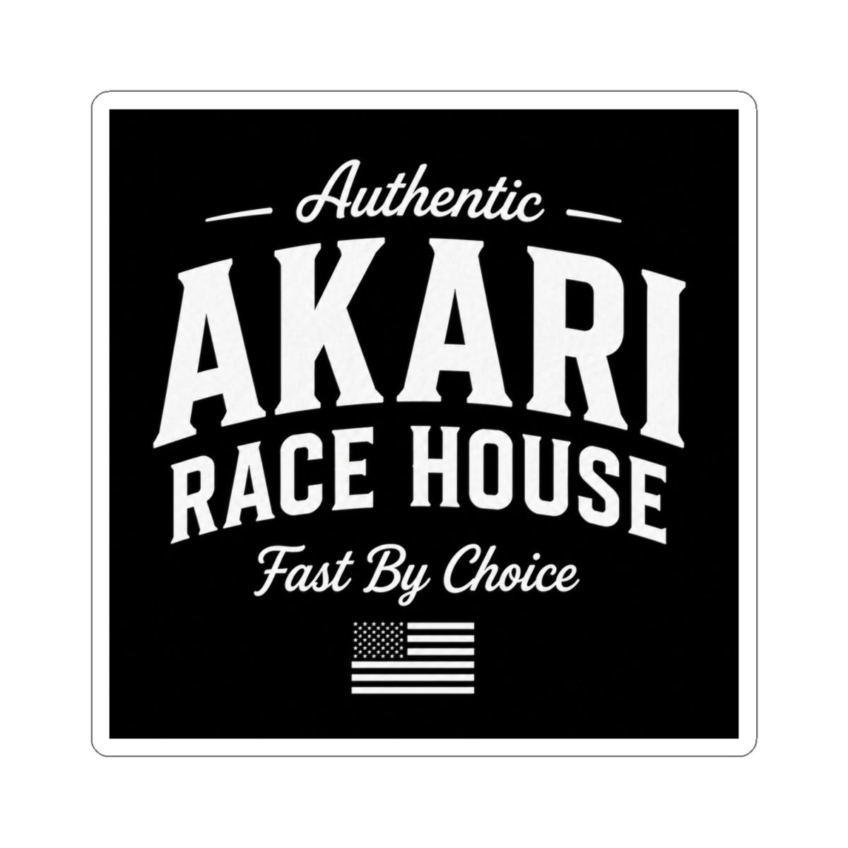 Akari Race House Authentic Vinyl Kiss-Cut Sticker
